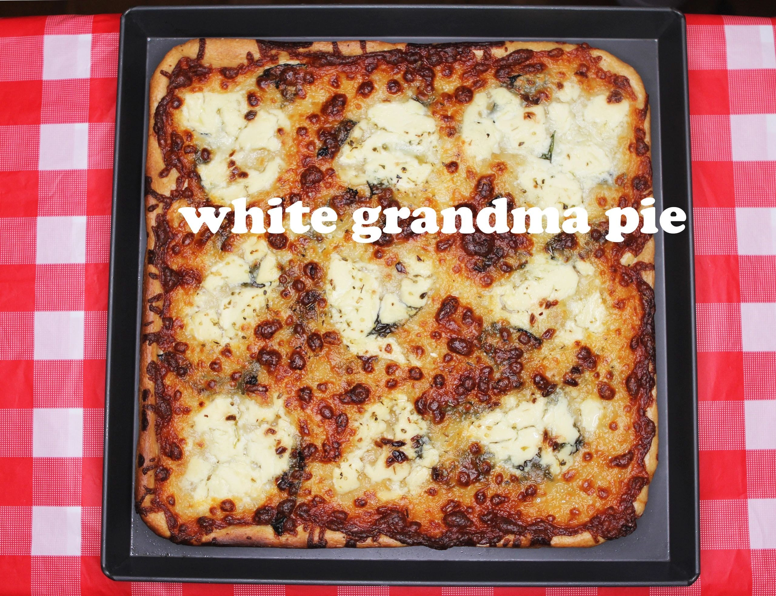 White grandma pie
